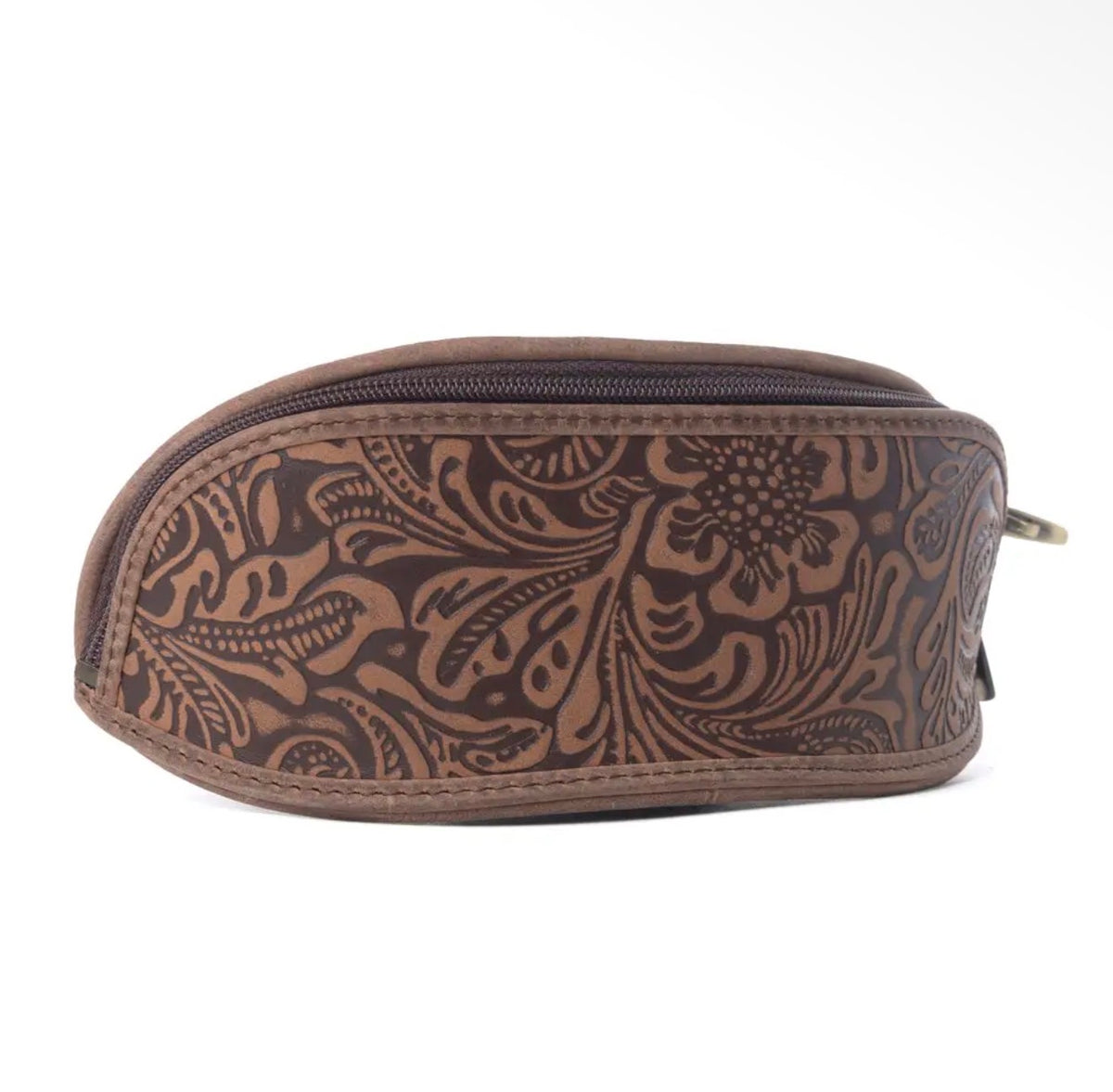 Embossed Leather Sunglass Case
