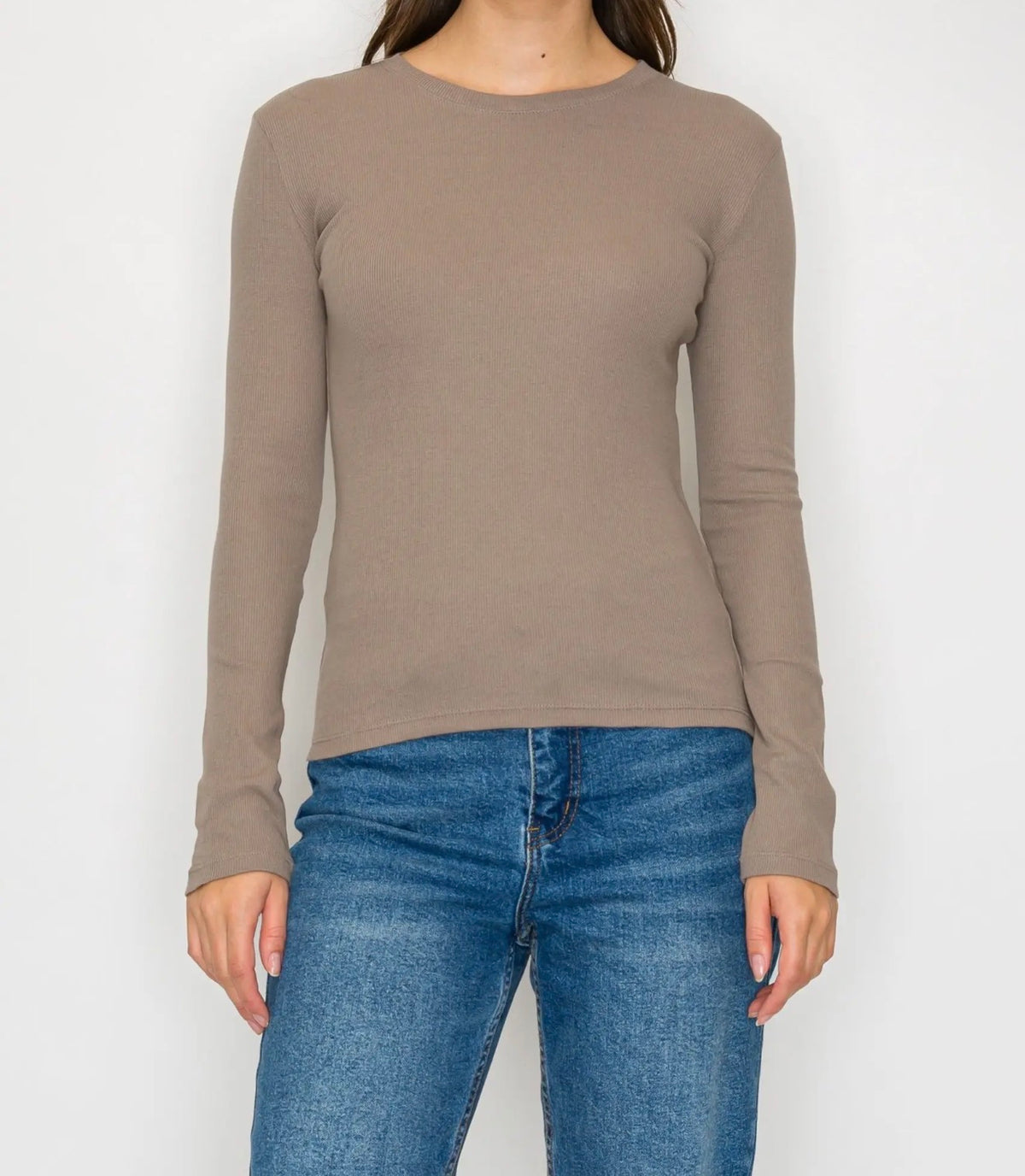 The Everyday Essential Long Sleeve - Brown