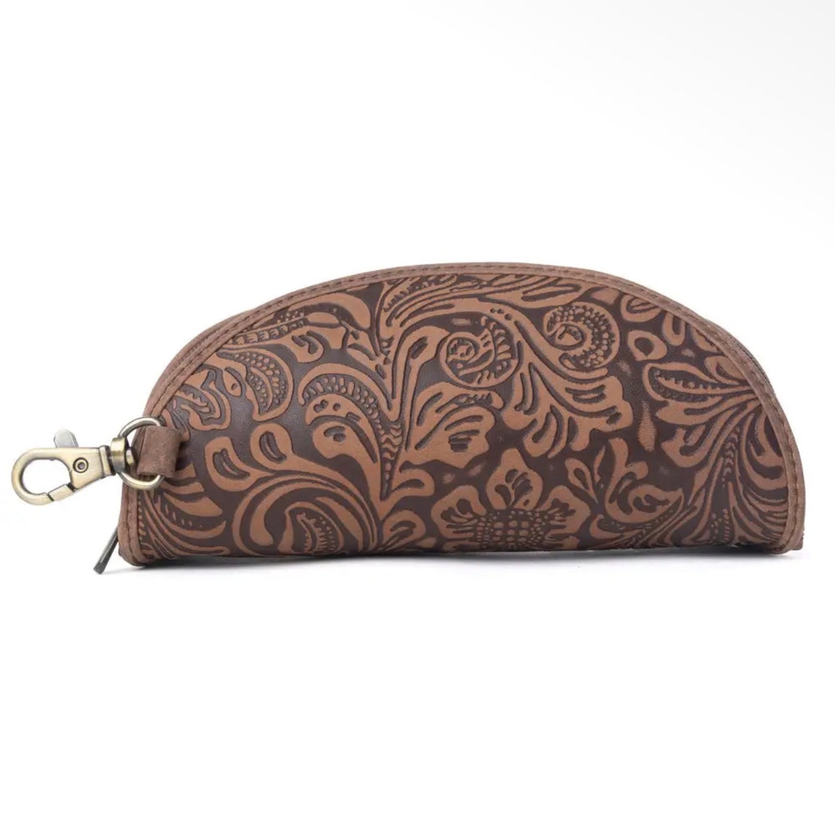 Embossed Leather Sunglass Case